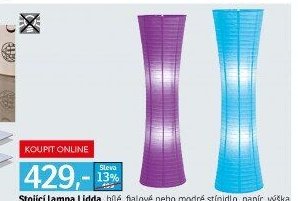 Stojící lampa Lidda - ASKO akcniletaky.com