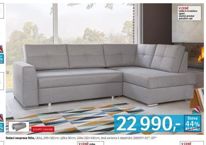 Sedací souprava Stilo - ASKO akcniletaky.com