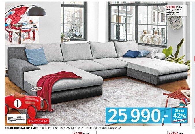 Sedací souprava Bono Maxi - ASKO akcniletaky.com
