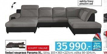Sedací souprava Panama XL - ASKO akcniletaky.com