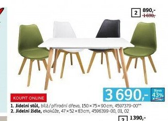Jídelní stůl, Jídelní židle - ASKO akcniletaky.com