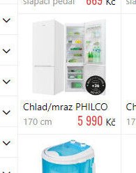 Chlad/mraz PHILCO 170 cm
