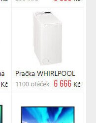 Pračka WHIRLPOOL 1100 otáček