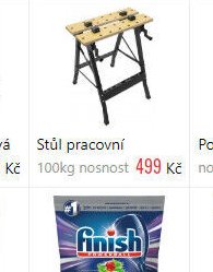 Stůl pracovní 100kg nosnost