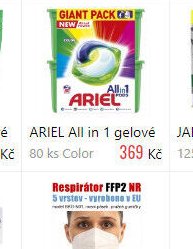 ARIEL All in 1 gelové 80 ks Color