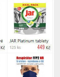 JAR Platinum tablety 125 ks