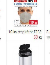 10 ks respirátor FFP2 5 vrstev - vyrobeno v EU