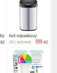 Koš odpadkový 30 l, automat