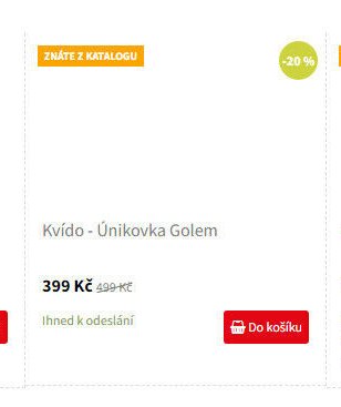 Kvído - Únikovka Golem