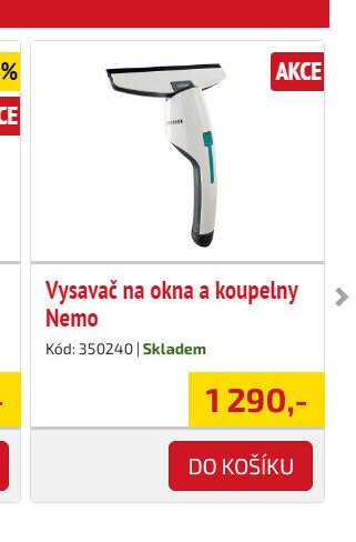 Vysavač na okna a koupelny Nemo - UNI HOBBY akcniletaky.com