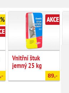 Vnitřní štuk jemný 25 kg - UNI HOBBY akcniletaky.com