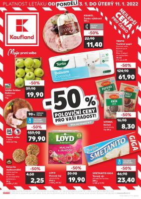 akční leták Kaufland 3.1.2022-11.1.2022