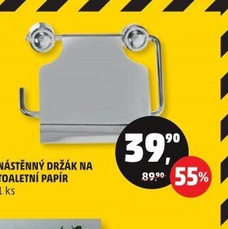NÁSTĚNNÝ DRŽÁK NA TOALETNÍ PAPÍR