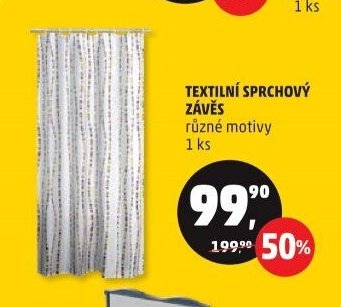 TEXTILNÍ SPRCHOVÝ ZÁVĚS