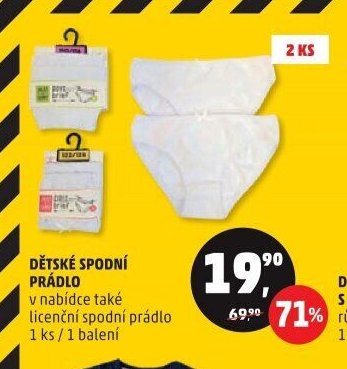 Dětské spodní prádlo