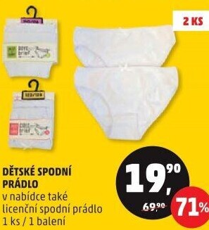 Dětské spodní prádlo