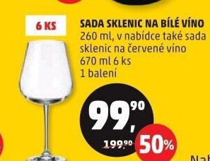 Sklenice na bílé víno