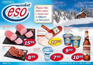 akční leták ESO MARKET 3.1.2022-11.1.2022