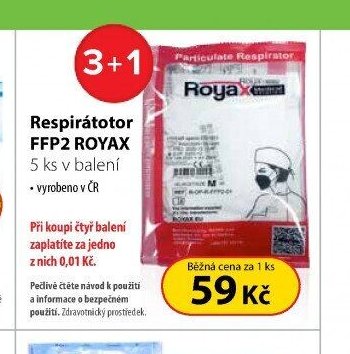 Respirátotor FFP2 ROYAX