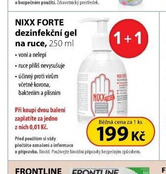 NIXX FORTE dezinfekční gel na ruce