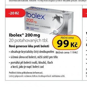 Ibolex 200 mg, 20 potahovaných tbl.