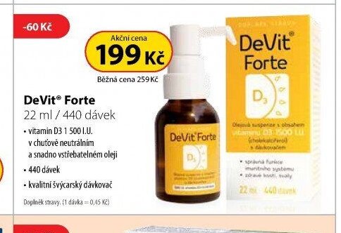 DeVit Forte 22 ml / 440 dávek
