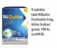 Nikotinové žvýkačky 4 mg NiQuitin