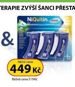 Pastilky nikotinové Mini NiQuitin
