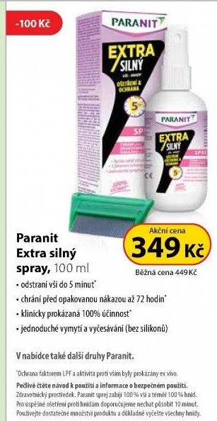 Sprej proti vším Extra Paranit