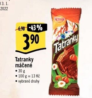 Celomáčené Tatranky Sedita