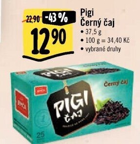Černý Pigi čaj Jemča