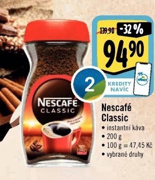 Instantní káva Nescafé Classic