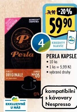 Kapsle Nespresso AH Perla