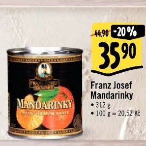 Kompot mandarinky Franz Josef