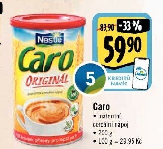Nápoj instantní obilninový Caro Nestlé
