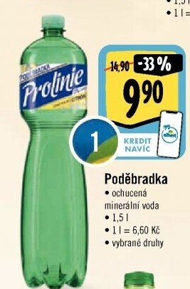 Ochucená voda Poděbradka