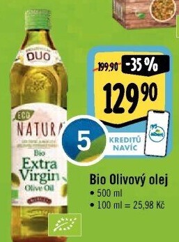 Olivový olej extra panenský bio natura Borges