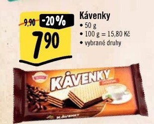 Oplatky Kávenky Sedita