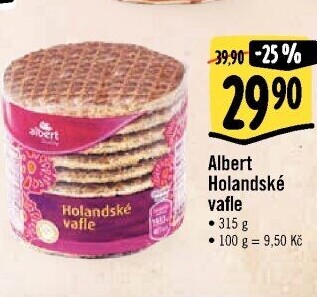 Oplatky vafle Albert Quality