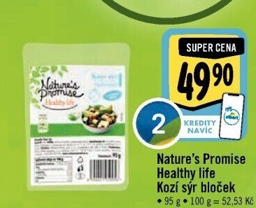 Sýr kozí přírodní Healthy life Nature'