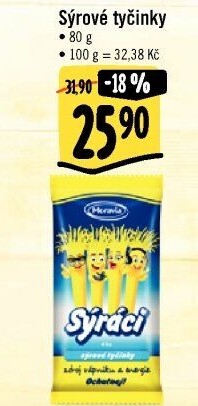 Sýrové tyčinky Sýráci Moravia