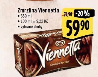 Zmrzlinová roláda Viennetta Algida