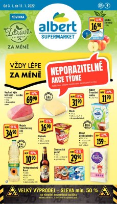 akční leták Albert 3.1.2022-11.1.2022