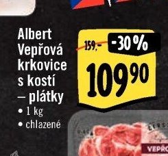 Albert Vepřová krkovice s kostí - plátky