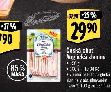 Česká chuť Anglická slanina