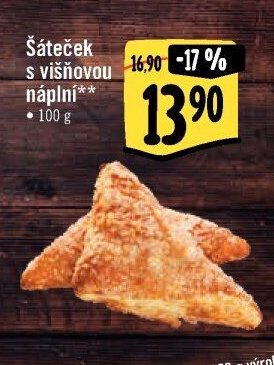 Šáteček s višňovou náplní