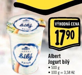 Bílý jogurt Albert