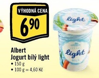 Bilý jogurt light Albert
