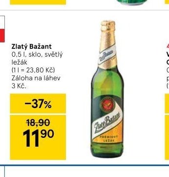 Zlatý Bažant 0,5 l