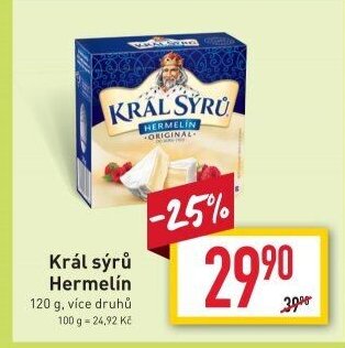 Král sýrů Hermelín